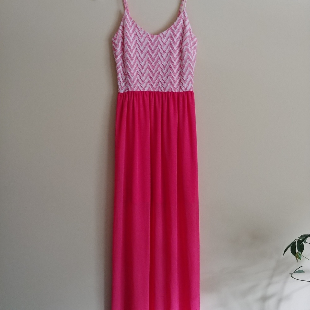 Soprano layered chiffon skirt dress